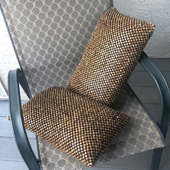Restoration Hardware Beaded Accent Pillows (2) New - Picture 5 of 7